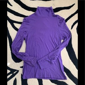 INC NWT Purple Turtleneck